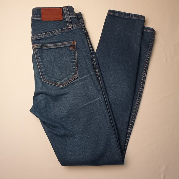 Madewell Jeans Size 24/0 Mid Rise Skinny Leg Medium Wash - Picture 1 of 9